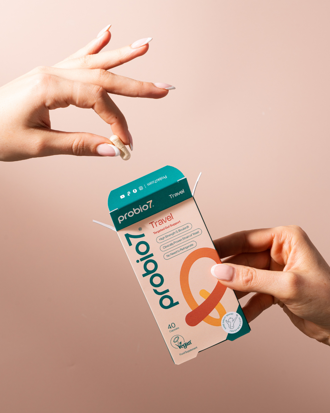 Travel - Targeted Gut Support with high strength Boulardii